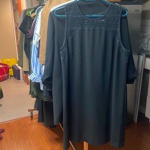 Club Monaco black dress with beautiful detailing